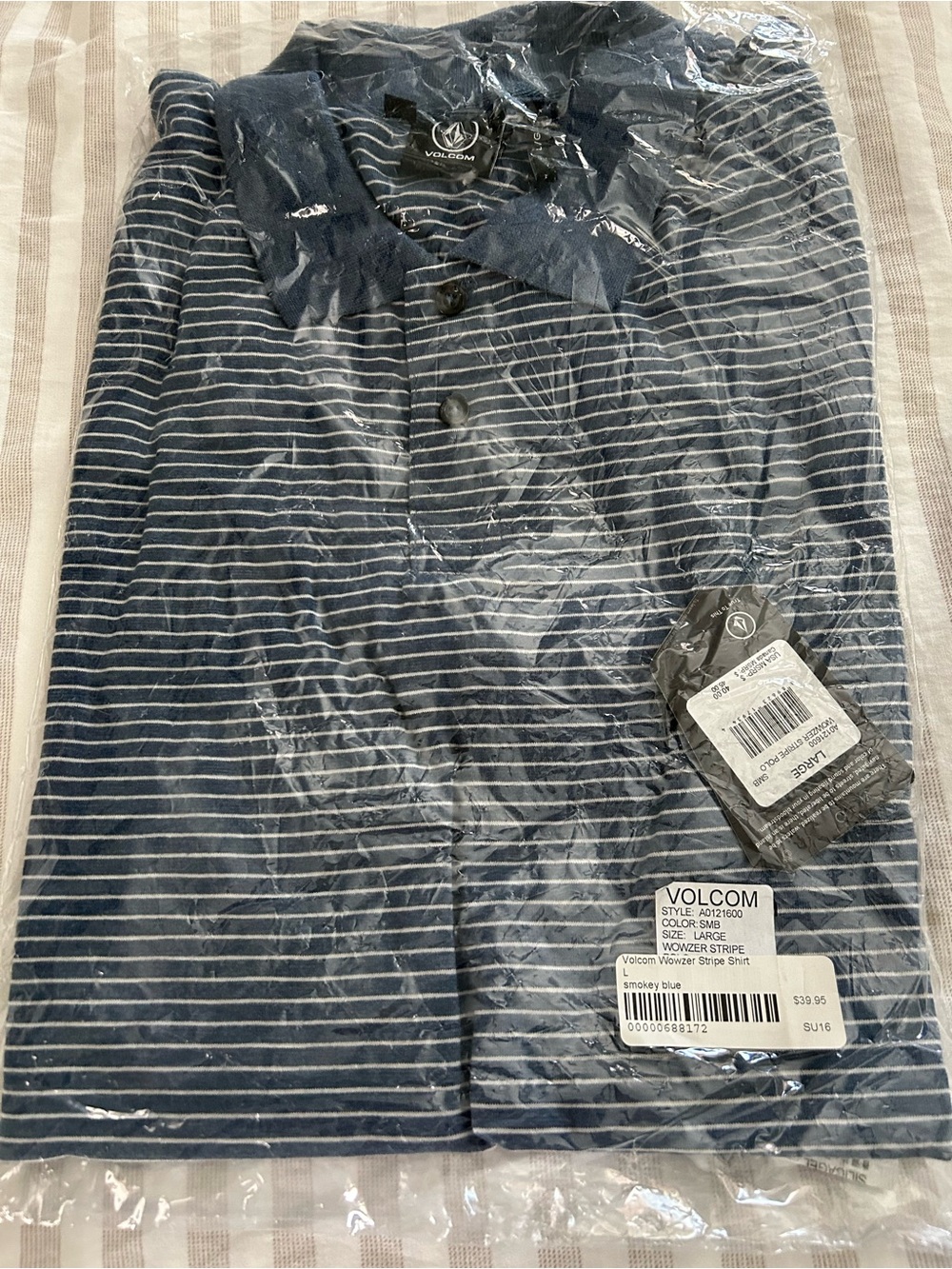 Volcom Smokey Blue Striped Shirt